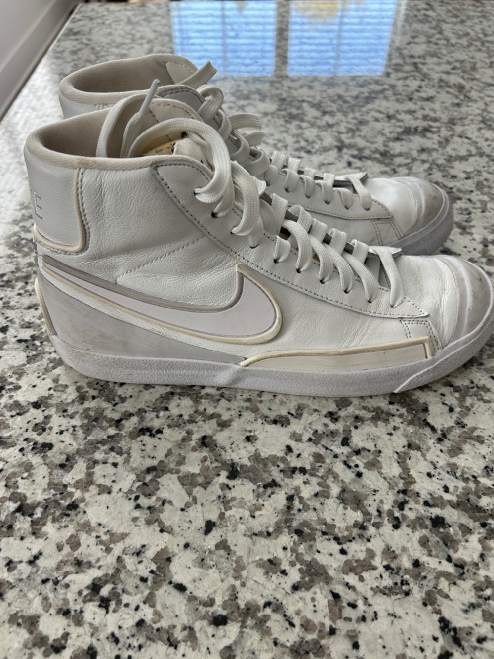 Nike Women’s Off-White High-Top Leather Sneakers